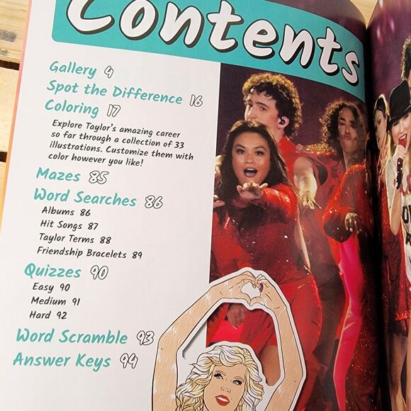 Super FAN-tastic TAYLOR SWIFT Coloring & Activity Book 96 Pages - NEW - Picture 2 of 4